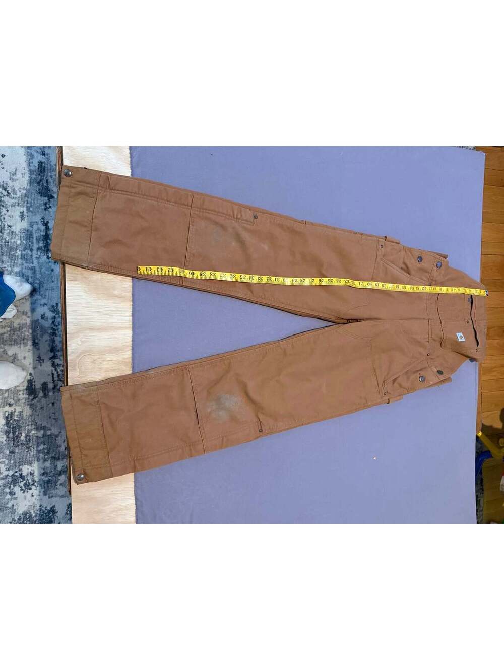 Carhartt Relaxed Fit Insulated Double-Front Work Pants – Brown – XS / 0–2